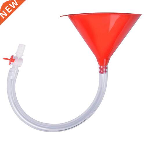 Beer Bong Funnel With Valve Single Header Kink Free Long