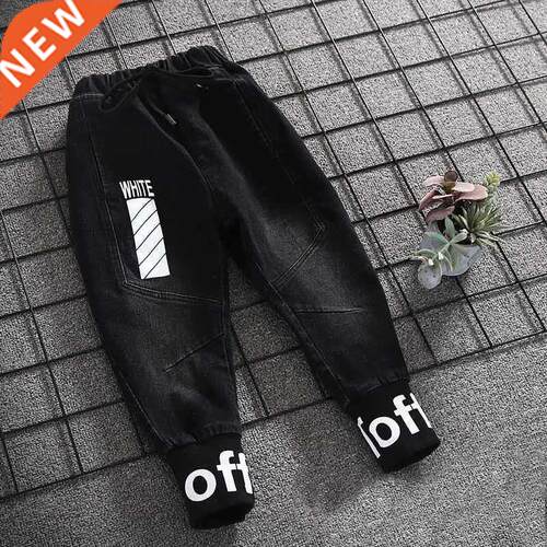 Winter Boys Jeans Thicken Boys Jeans Warm Kids Trousers Demi