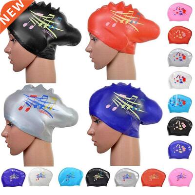 Long har Swmmng Cap for Women Extra Large Rubber Slcone