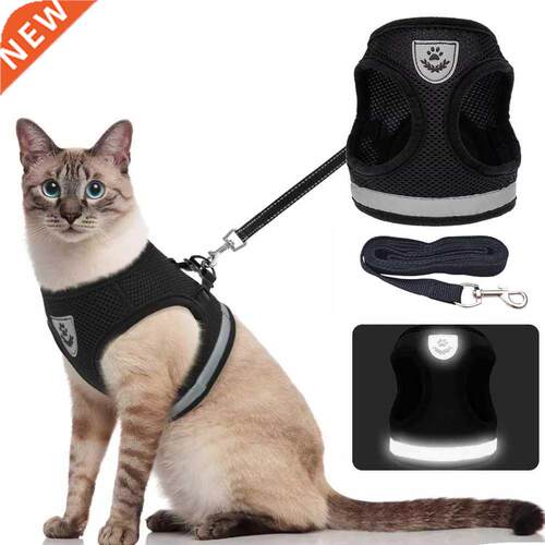Breathable Cat Harness And Leash Escape Proof Pet Clothes Ki