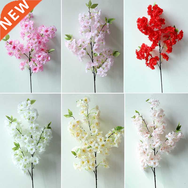 80cm Cherry ree Artificial Pollen Red Silk Wedding Decoratio