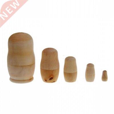 New Matryoshka Wood DIY Handmade Wooden Russian Matryoshka