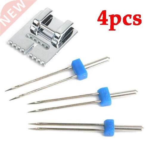 4pcs/set Double Twin Needles Wried Sewing Presser Foot fo