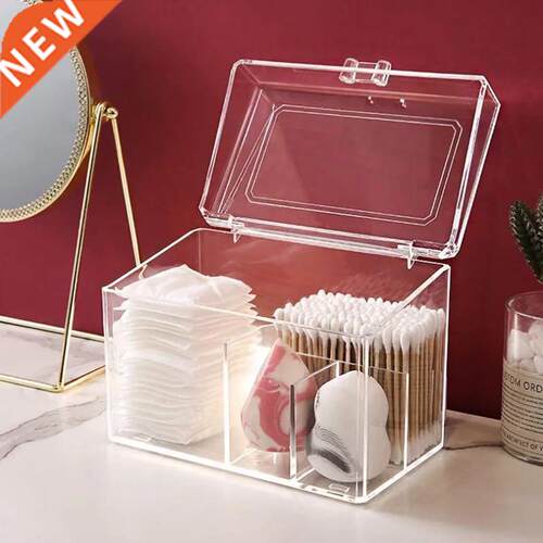 Dustproof Plastic Makeup Organizer for Cotton Pads/Swab/Beau