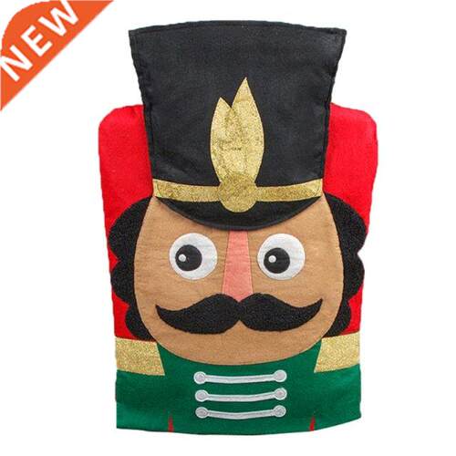 Christmas Chair Cover 3D Walnut Soldier Chair Back Covers fo