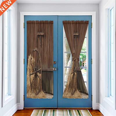 Wheel Straw House Luxury Door Curtain for Kitchen Bedroom