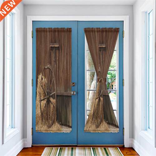 Wheel Straw House Luxury Door Curtain for Kitchen Bedroom