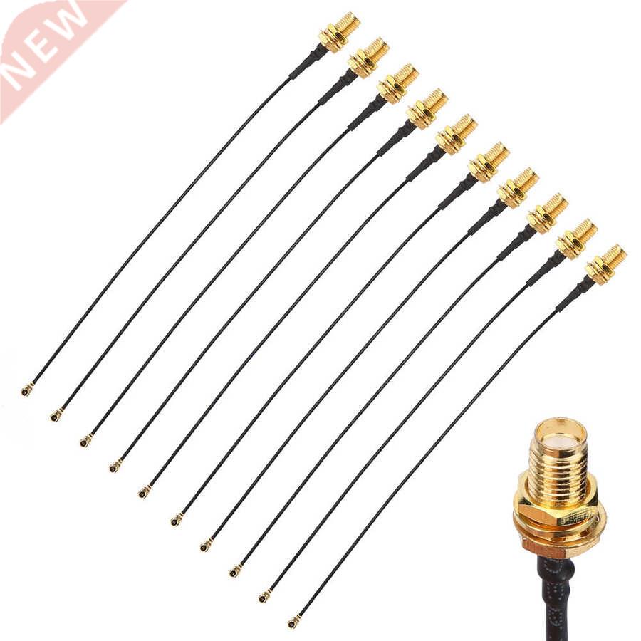 10Pcs RF Adapter Pigtail Cable IPEX to SMA-K/U.FL Antenna Fe