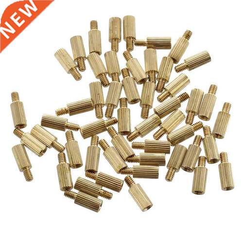 50 Pcs Male to Female Thread Brass Pillars Standoff Spacer M