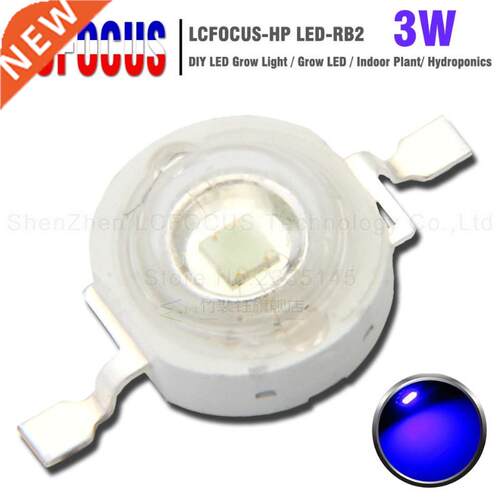 20pcs 3W Royal Blue 440nm 470nm Grow LED COB D Lamp Blub DIY