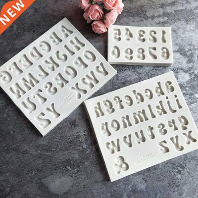 Aouke Letter Silicone Mould  Fondant Cake Mold Candy Choc