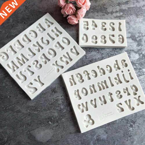 Aouke Letter Silicone Mould  Fondant Cake Mold Candy Choc