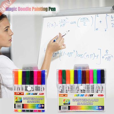 10/8 Colors Magical Water Painting Whiteboard Pen PVC