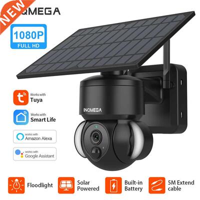 NQMEGA TUYA Camera wth Solar Panel, PR Moton Detecton,