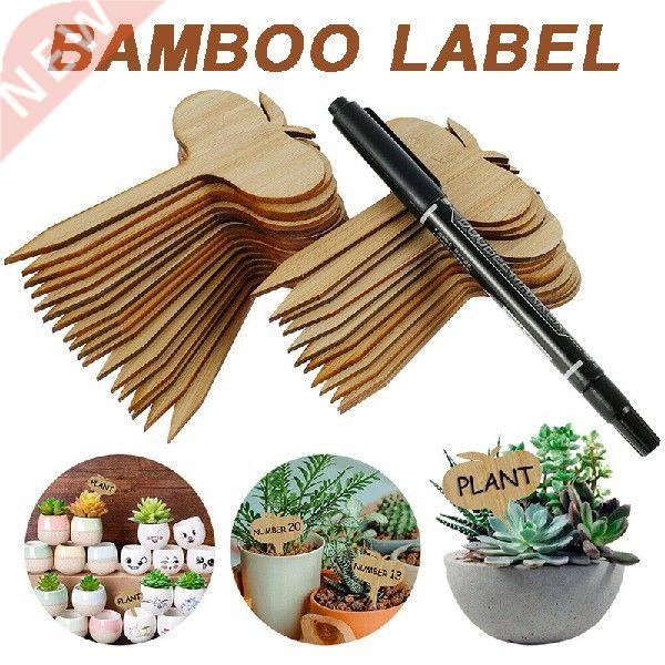 31pcs Garden Plant Flower Labels Eco-friendly Bamboo Apple 农用物资 助剂 原图主图