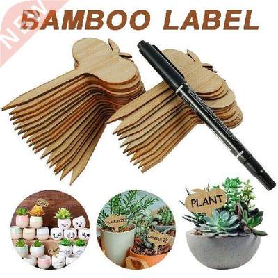 31pcs Garden Plant Flower Labels Eco-friendly Bamboo Apple