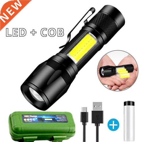 Portable Rechargeable Zoom LED Flashlight XP-G Q5 Flash Ligh