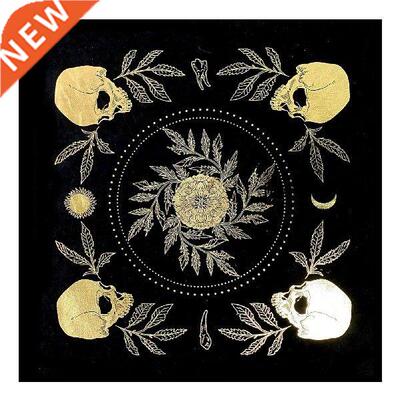 Divination Tablecloth Black Gold Velvet Tarot Card Mat