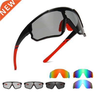 Polarized Photochromic Cycling Sunglasses Men Women Sports E