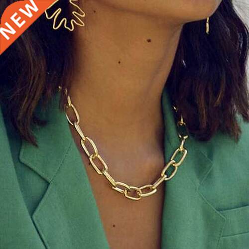 Punk Style Large Women's Neck Chain Necklace Big Choker Pend