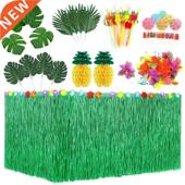 Prty Decortion Tble Pcs Hwiin Tropicl with 107 Set