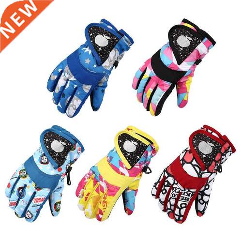 Winter Warm Snowboarding Ski Gloves Children Kids Snow Mitte