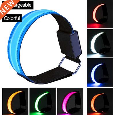 Rechargeable Night LED Luminous Armband Bracelet Outdoor Spo