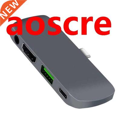 4 in 1 USB-C Hub Adapter Type-C to 4K HDMI-Compatible 3.5MM