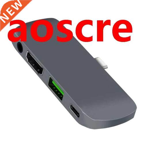 4 in 1 USB-C Hub Adapter Type-C to 4K HDMI-Compatible 3.5MM