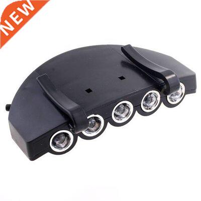 5 LED Head Cap Hat Clip Light Lamp Flashlight HandsFree For