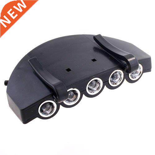 5 LED Head Cap Hat Clip Light Lamp Flashlight HandsFree For
