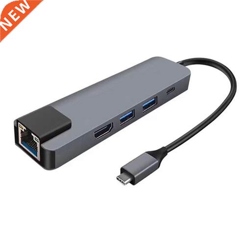 USB C Hub Type-C to 4K HDMI-Compatible Lan Ad Ter 3 USB-C PD