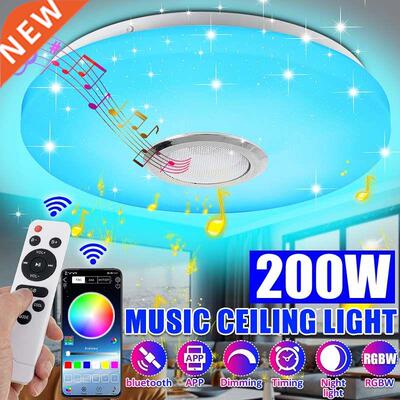 AC220V 200W Modern RGB LED Ceiling Lights Home Lighting APP