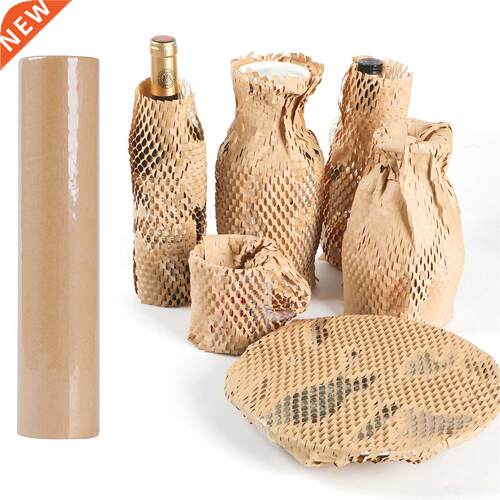 Kraft Paper Honeycomb Cushioning Raw Roll  Decorative Gif