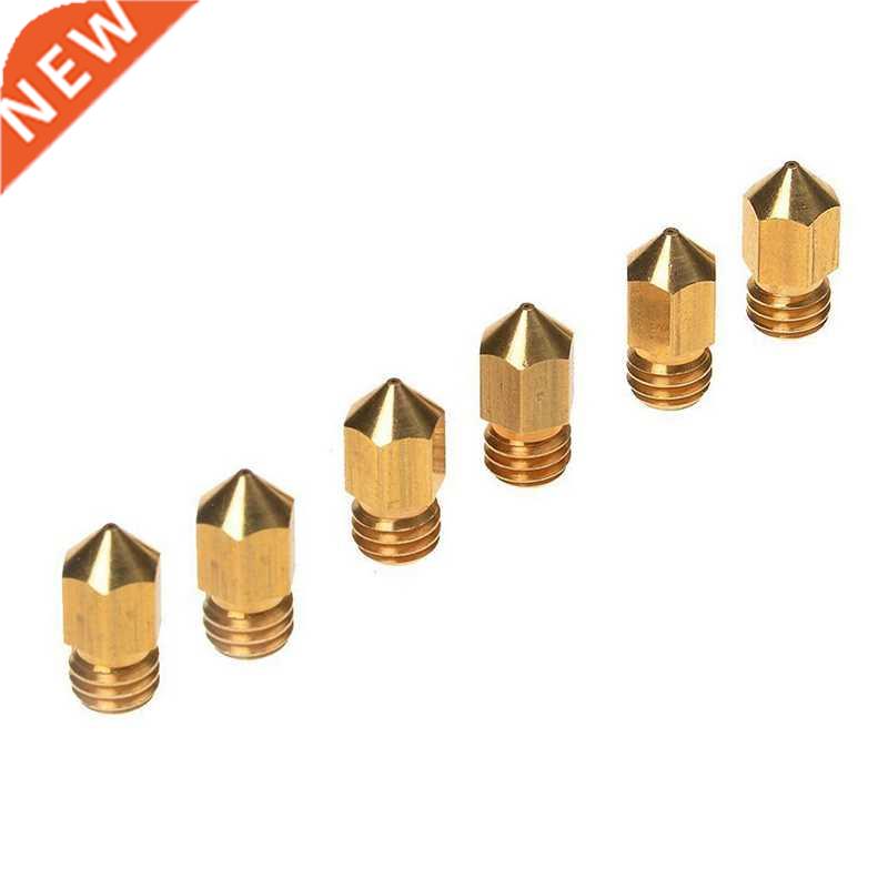 6x 3D Printer 0.4mm Brass Nozzle Print Head for MK8 1.75mm A