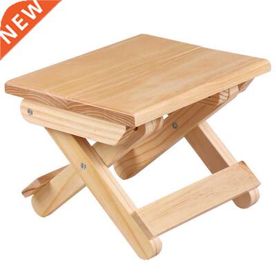 Camp Stool Pine Wood Folding Stool Kids Furniture Portable H