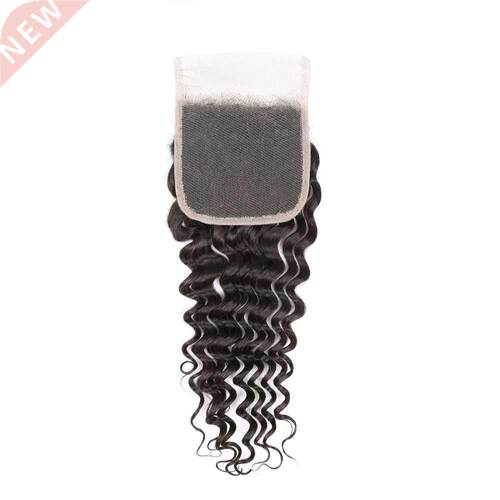 Aircabin 4x4 Deep Wave Lace Closure Natural Color Swiss Lace