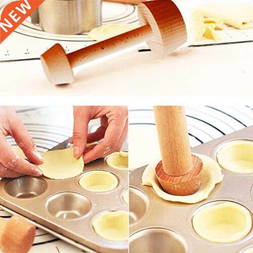 Baking Cake Kitchen Tools Accessories Wooden Egg Tart Tamper