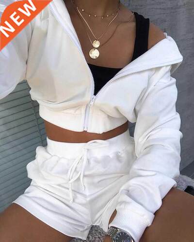 Autumn New Fashon 2Pcs Sports Clothng Sut Casual Womens G