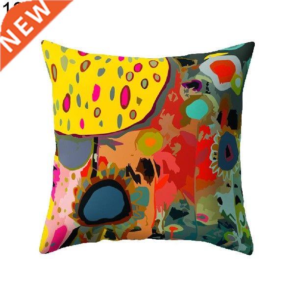 45*45 cm Bird Flower Pillow Case Bed Sofa Living Room图片
