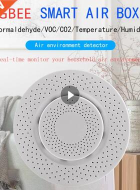 Tuya Zigbee 3.0 Smart Air Box Formaldehyde VOC CO2 Gas
