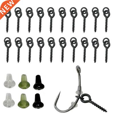 20PCS Boles Bat Screw Wth Rng Fshng Carp Materal For