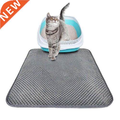 Folding Pet Cat Litter Mat Waterproof EVA Double Layer Cat