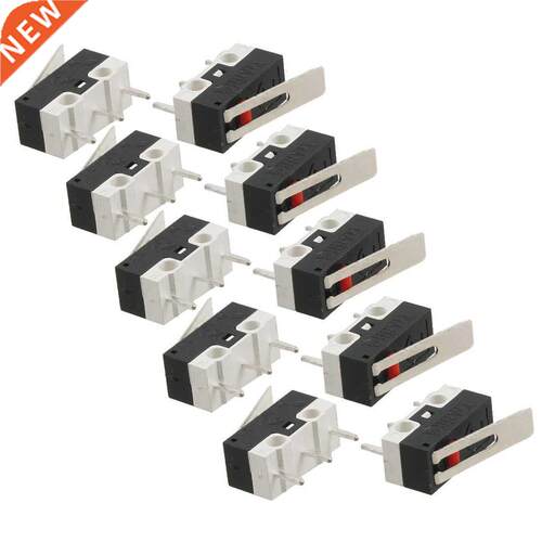 10 Pcs AC 125V 1A SPDT 1NC Momentary Long Hinge Lever Mi