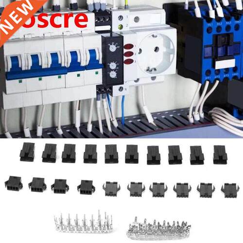 100PCS 2.54mm 4pin Electrical wire Connector Male Female Wi