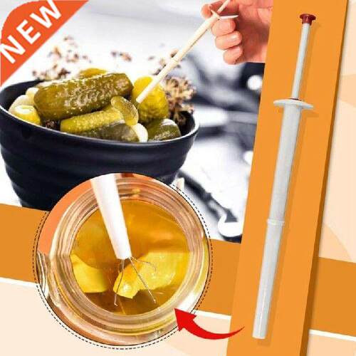 Food White Grabber Pickle Pliers Stainless Steel Spring