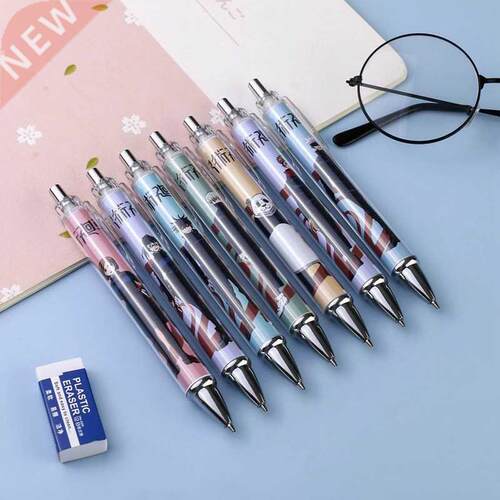 Anime Jujutsu Kaisen Gel Pen Stationery Ballpoint Pen Black