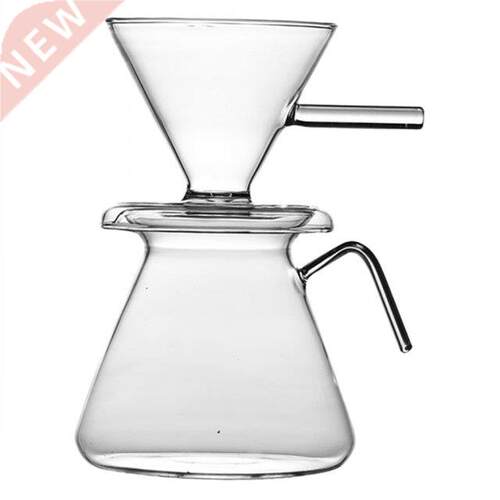 600ml Pour Over Coffee Maker Glass Hand Drip Coffee Pot for