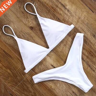 Micro Mini Bikini 2021 Swimwear Women Halter Push Up Bikini