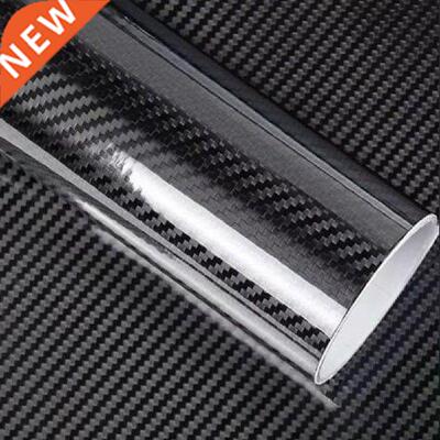 100×0cm Glossy Carbon Fiber Vinyl Car Wrap Film Bubble